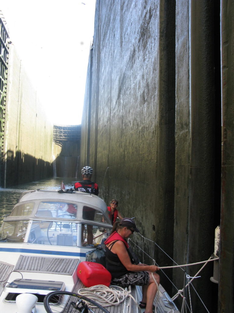 Rhone locks are very deep