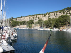 Calanque de Port-Miou havn Frankrig