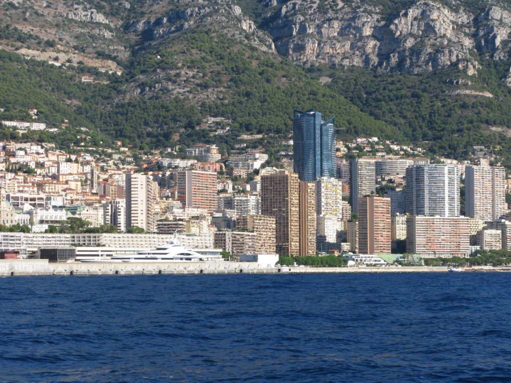 Monaco skyline french riviera