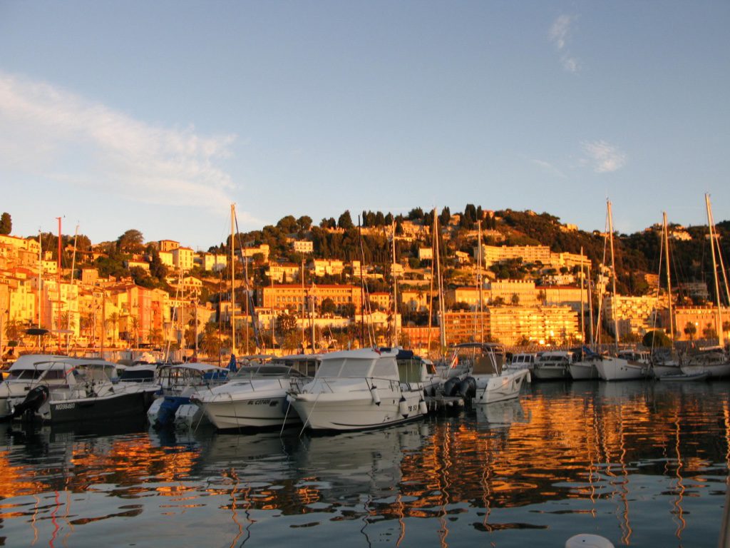 Menton city from Harbour