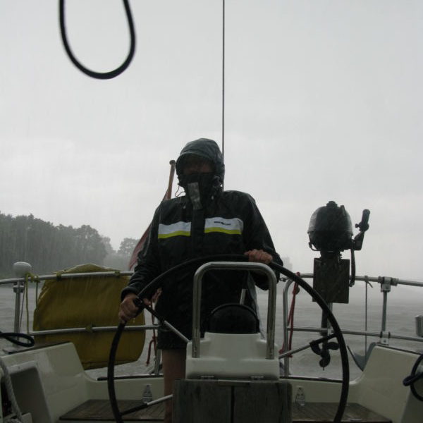 Canal boating in constant rain