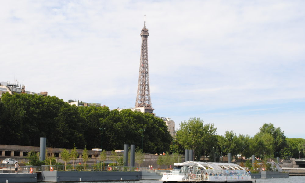 The entrance by sea to Paris is really impressive